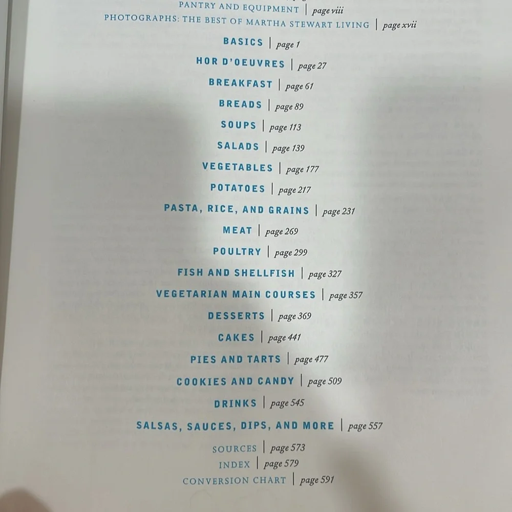 Martha Stewart Living Cookbook